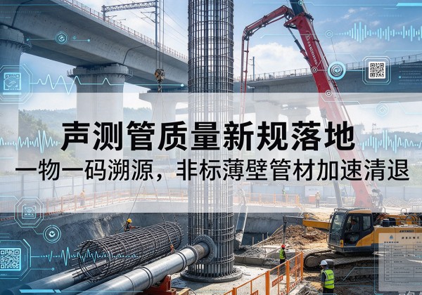 定陶声测管质量新规落地，一物一码溯源，非标薄壁管材加速清退